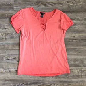 Soft pink shirt with details